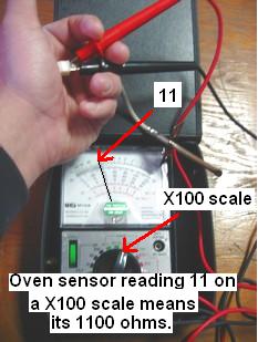 testing oven sensor